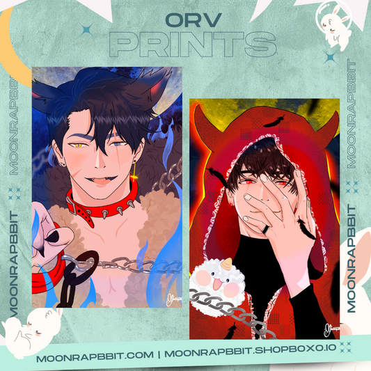 ARTPRINT: ORV DOKJA AND JOONGHYUK RED RIDING HOOD POSTCARDS