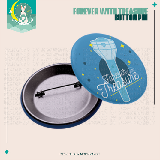 FOREVER WITH TREASURE BUTTON PIN SET