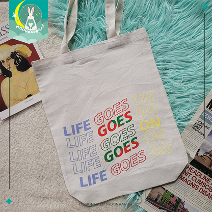 LIFE GOES ON ONEW TOTE BAG