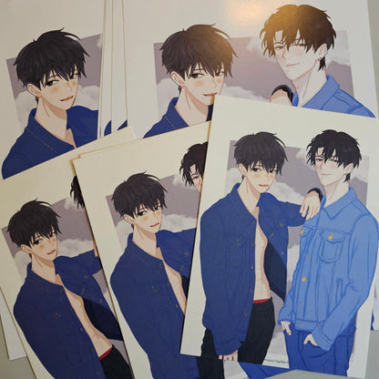 ARTPRINT: ORV OTP DOKJA AND JOONGHYUK DENIM POSTCARDS